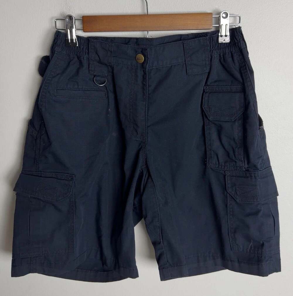 5.11 Tactical Cargo Shorts Navy Size 6 Multi-Pocket Utility Women’s